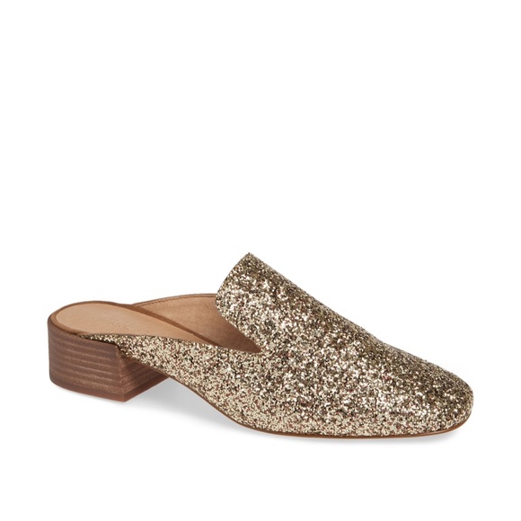 glitter mule shoes